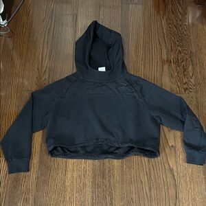 Gymshark Black Cropped Hoodie